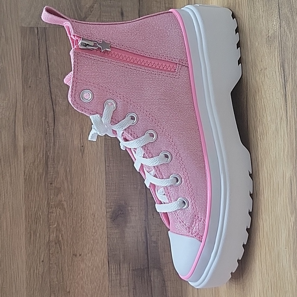 Converse Pink Chuck Taylor High-Tops - Picture 9 of 15